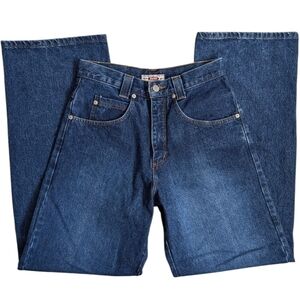 Vintage 90s Buffalo Wide Leg High Rise Jeans